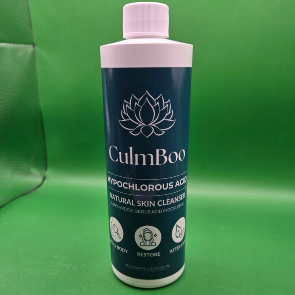 CulmBoo Hypochlorous Acid Natural Skin Cleanser 16 oz - Face & Body Spray